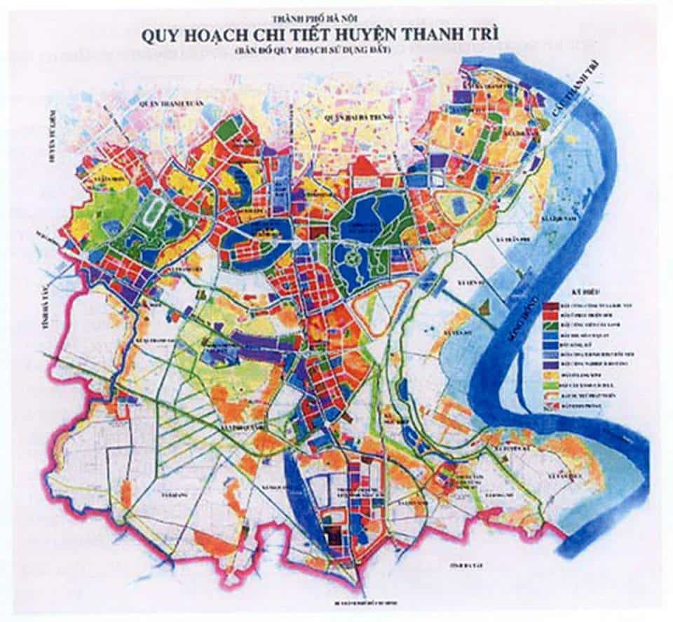 Bản đồ quy hoạch Hà Nội trong năm 2020 7 Bản đồ quy hoạch Thanh Trì