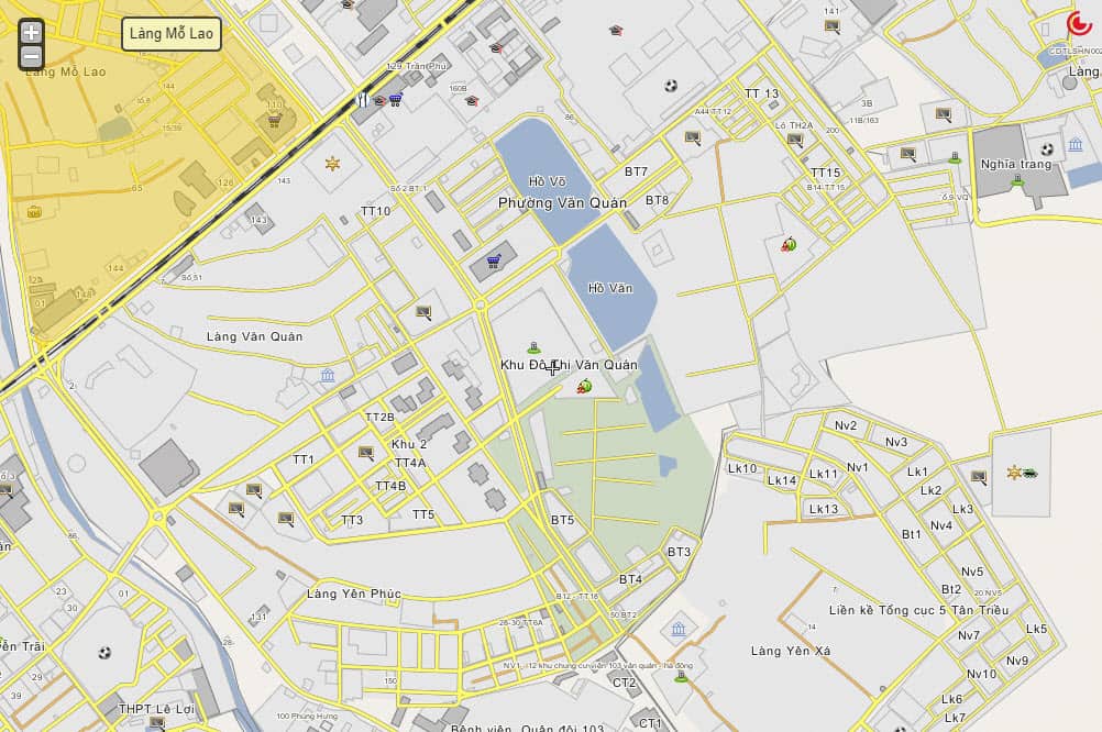 Bản đồ quy hoạch Hà Nội trong năm 2020 10 Văn Quán