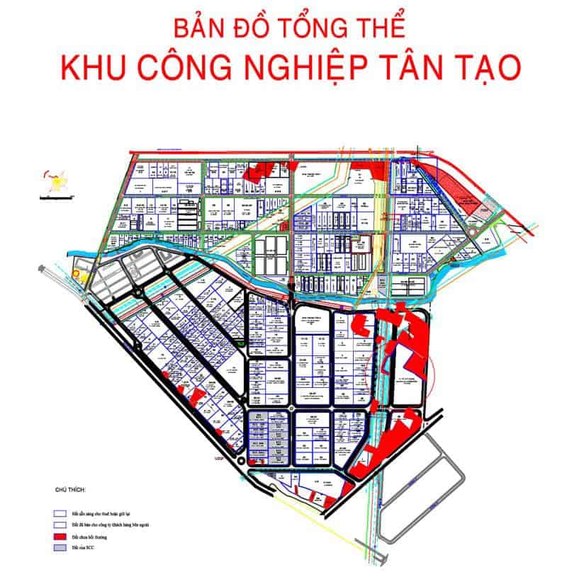 Bản đô tổng thể khu công nghiệp Tân Tạo