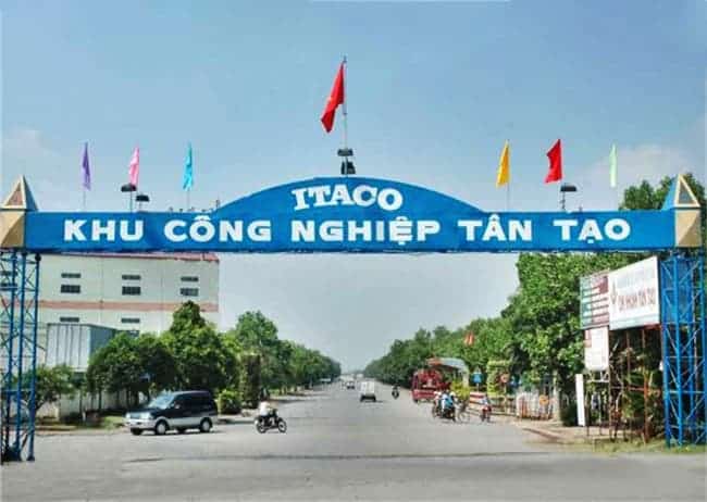 Cổng khu công nghiệp Tân Tạo Hà Nam