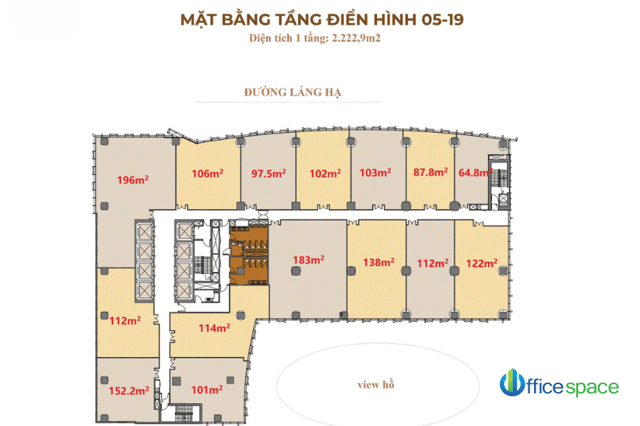 BRG Diamond Park Plaza Láng Hạ Đất vàng vượng khí, tuyệt tác thăng hoa 3 Mặt bằng tầng điển hình của Vuaboss hoat dong BRG Diamond Park Plaza